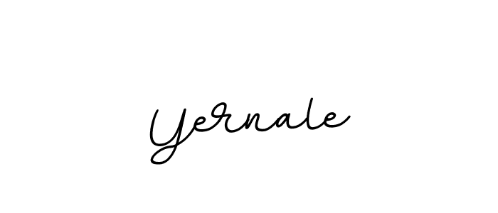 The best way (BallpointsItalic-DORy9) to make a short signature is to pick only two or three words in your name. The name Yernale include a total of six letters. For converting this name. Yernale signature style 11 images and pictures png