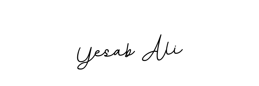 You should practise on your own different ways (BallpointsItalic-DORy9) to write your name (Yesab Ali) in signature. don't let someone else do it for you. Yesab Ali signature style 11 images and pictures png