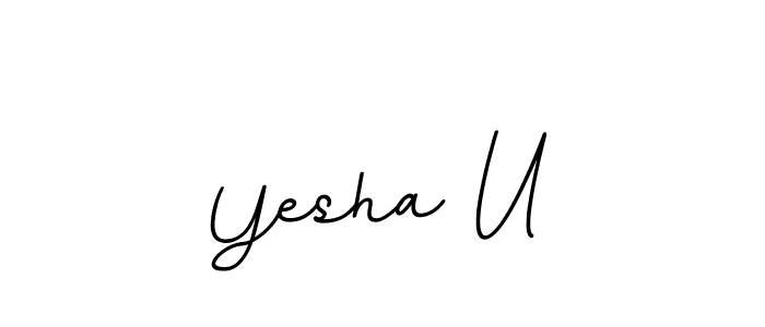 Similarly BallpointsItalic-DORy9 is the best handwritten signature design. Signature creator online .You can use it as an online autograph creator for name Yesha U. Yesha U signature style 11 images and pictures png