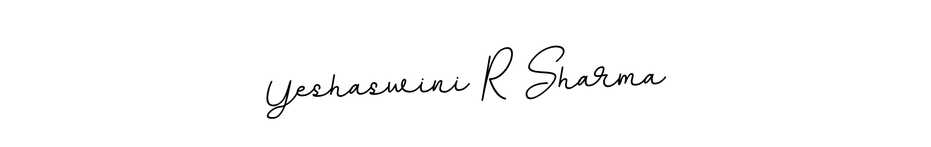Design your own signature with our free online signature maker. With this signature software, you can create a handwritten (BallpointsItalic-DORy9) signature for name Yeshaswini R Sharma. Yeshaswini R Sharma signature style 11 images and pictures png