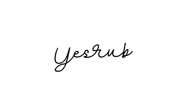 Design your own signature with our free online signature maker. With this signature software, you can create a handwritten (BallpointsItalic-DORy9) signature for name Yesrub. Yesrub signature style 11 images and pictures png