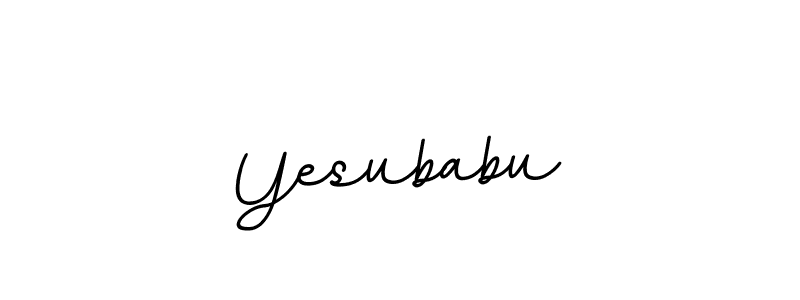 Use a signature maker to create a handwritten signature online. With this signature software, you can design (BallpointsItalic-DORy9) your own signature for name Yesubabu. Yesubabu signature style 11 images and pictures png