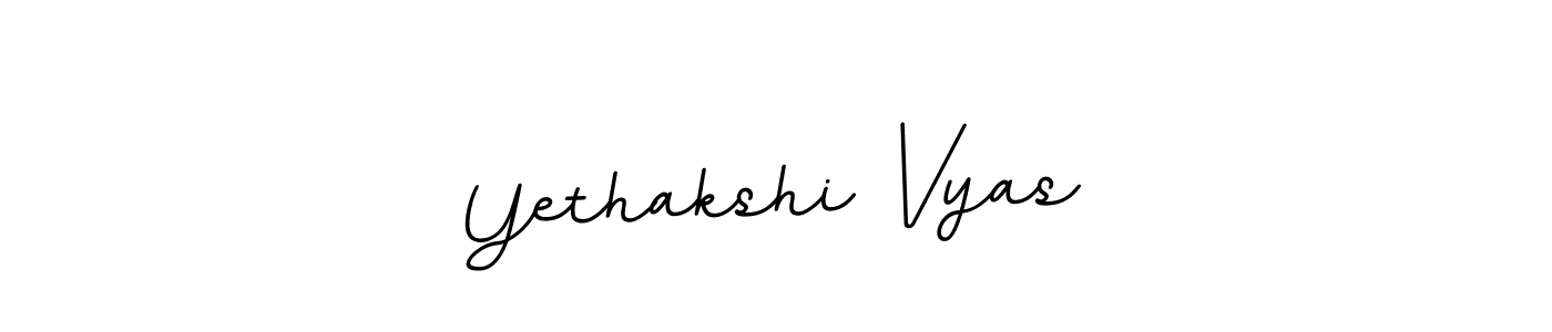 Create a beautiful signature design for name Yethakshi Vyas. With this signature (BallpointsItalic-DORy9) fonts, you can make a handwritten signature for free. Yethakshi Vyas signature style 11 images and pictures png