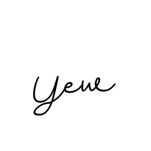 Use a signature maker to create a handwritten signature online. With this signature software, you can design (BallpointsItalic-DORy9) your own signature for name Yew. Yew signature style 11 images and pictures png