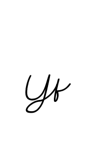 Use a signature maker to create a handwritten signature online. With this signature software, you can design (BallpointsItalic-DORy9) your own signature for name Yf. Yf signature style 11 images and pictures png