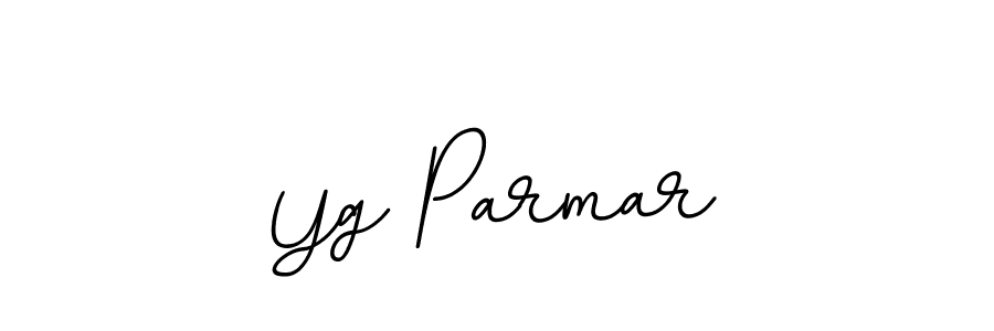 Make a beautiful signature design for name Yg Parmar. With this signature (BallpointsItalic-DORy9) style, you can create a handwritten signature for free. Yg Parmar signature style 11 images and pictures png