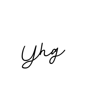 You should practise on your own different ways (BallpointsItalic-DORy9) to write your name (Yhg) in signature. don't let someone else do it for you. Yhg signature style 11 images and pictures png