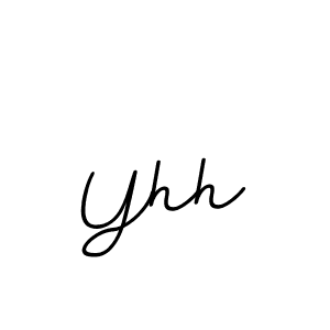 Yhh stylish signature style. Best Handwritten Sign (BallpointsItalic-DORy9) for my name. Handwritten Signature Collection Ideas for my name Yhh. Yhh signature style 11 images and pictures png