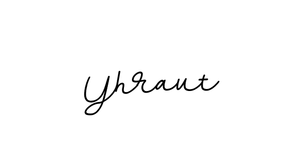 How to make Yhraut name signature. Use BallpointsItalic-DORy9 style for creating short signs online. This is the latest handwritten sign. Yhraut signature style 11 images and pictures png