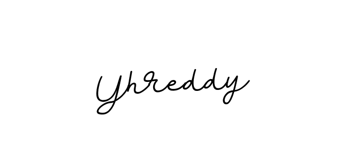 Make a beautiful signature design for name Yhreddy. With this signature (BallpointsItalic-DORy9) style, you can create a handwritten signature for free. Yhreddy signature style 11 images and pictures png