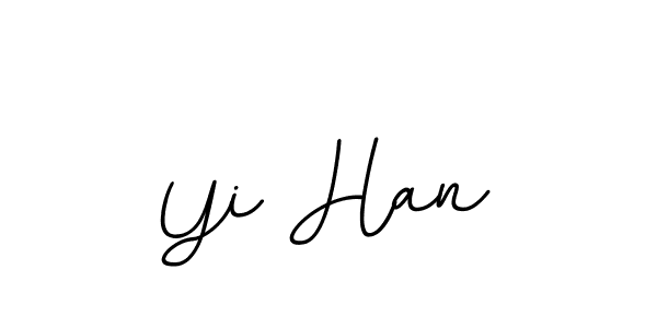 Use a signature maker to create a handwritten signature online. With this signature software, you can design (BallpointsItalic-DORy9) your own signature for name Yi Han. Yi Han signature style 11 images and pictures png