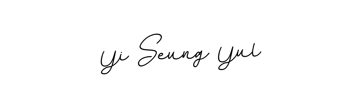 Yi Seung Yul stylish signature style. Best Handwritten Sign (BallpointsItalic-DORy9) for my name. Handwritten Signature Collection Ideas for my name Yi Seung Yul. Yi Seung Yul signature style 11 images and pictures png