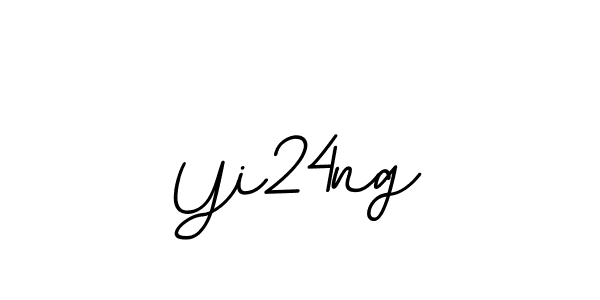 How to make Yi24ng name signature. Use BallpointsItalic-DORy9 style for creating short signs online. This is the latest handwritten sign. Yi24ng signature style 11 images and pictures png