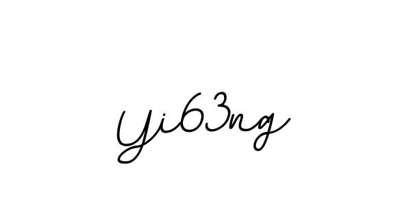 You should practise on your own different ways (BallpointsItalic-DORy9) to write your name (Yi63ng) in signature. don't let someone else do it for you. Yi63ng signature style 11 images and pictures png