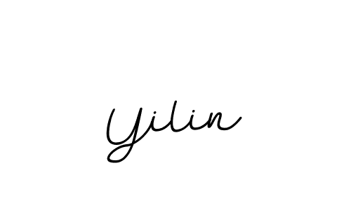 Create a beautiful signature design for name Yilin. With this signature (BallpointsItalic-DORy9) fonts, you can make a handwritten signature for free. Yilin signature style 11 images and pictures png