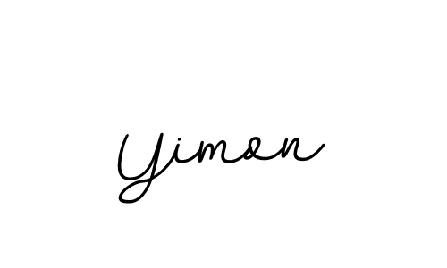 You should practise on your own different ways (BallpointsItalic-DORy9) to write your name (Yimon) in signature. don't let someone else do it for you. Yimon signature style 11 images and pictures png