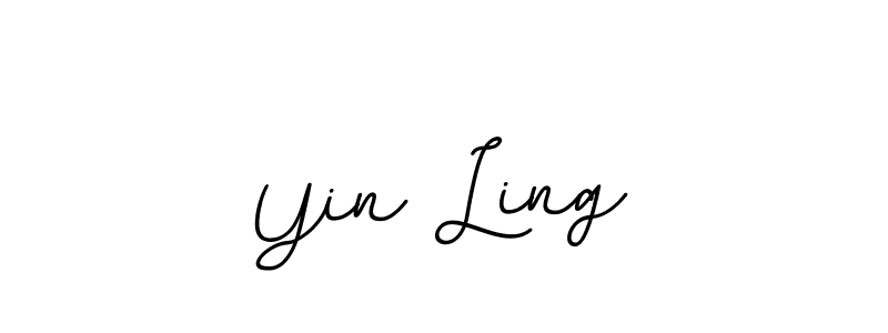 How to make Yin Ling name signature. Use BallpointsItalic-DORy9 style for creating short signs online. This is the latest handwritten sign. Yin Ling signature style 11 images and pictures png