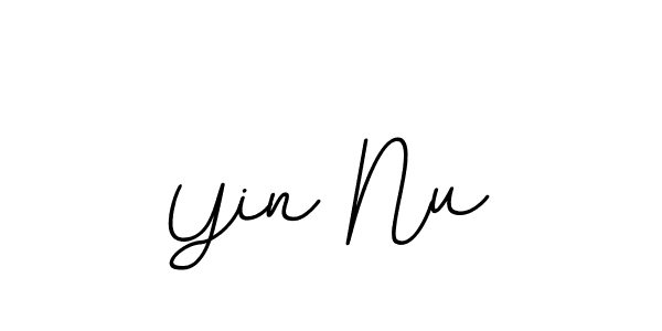 Yin Nu stylish signature style. Best Handwritten Sign (BallpointsItalic-DORy9) for my name. Handwritten Signature Collection Ideas for my name Yin Nu. Yin Nu signature style 11 images and pictures png