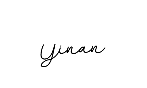 Create a beautiful signature design for name Yinan. With this signature (BallpointsItalic-DORy9) fonts, you can make a handwritten signature for free. Yinan signature style 11 images and pictures png