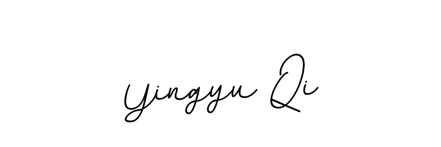 This is the best signature style for the Yingyu Qi name. Also you like these signature font (BallpointsItalic-DORy9). Mix name signature. Yingyu Qi signature style 11 images and pictures png