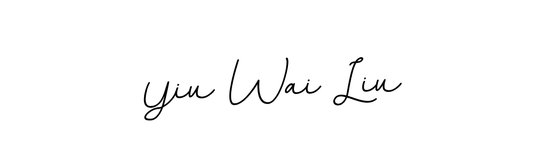 Yiu Wai Liu stylish signature style. Best Handwritten Sign (BallpointsItalic-DORy9) for my name. Handwritten Signature Collection Ideas for my name Yiu Wai Liu. Yiu Wai Liu signature style 11 images and pictures png