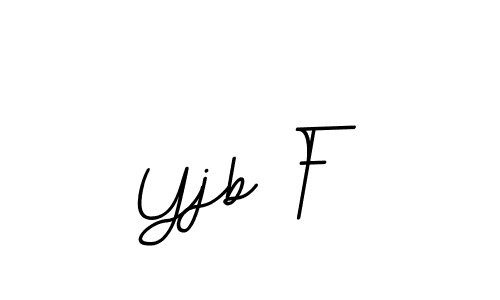 if you are searching for the best signature style for your name Yjb F. so please give up your signature search. here we have designed multiple signature styles  using BallpointsItalic-DORy9. Yjb F signature style 11 images and pictures png