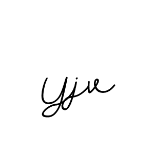 Yjv stylish signature style. Best Handwritten Sign (BallpointsItalic-DORy9) for my name. Handwritten Signature Collection Ideas for my name Yjv. Yjv signature style 11 images and pictures png