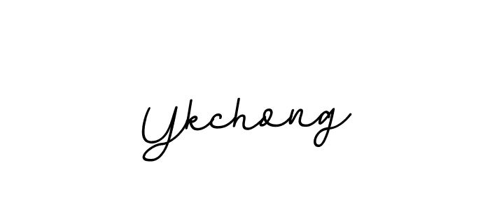 Design your own signature with our free online signature maker. With this signature software, you can create a handwritten (BallpointsItalic-DORy9) signature for name Ykchong. Ykchong signature style 11 images and pictures png