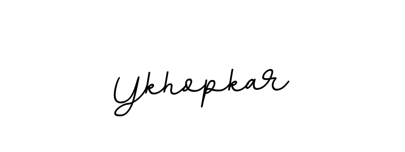 How to make Ykhopkar signature? BallpointsItalic-DORy9 is a professional autograph style. Create handwritten signature for Ykhopkar name. Ykhopkar signature style 11 images and pictures png