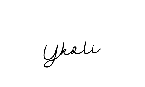 Ykoli stylish signature style. Best Handwritten Sign (BallpointsItalic-DORy9) for my name. Handwritten Signature Collection Ideas for my name Ykoli. Ykoli signature style 11 images and pictures png