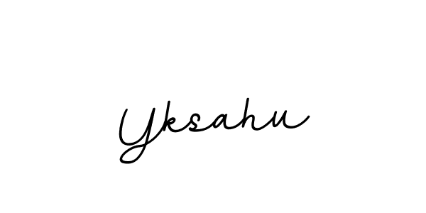 Design your own signature with our free online signature maker. With this signature software, you can create a handwritten (BallpointsItalic-DORy9) signature for name Yksahu. Yksahu signature style 11 images and pictures png