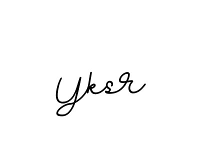 Make a beautiful signature design for name Yksr. With this signature (BallpointsItalic-DORy9) style, you can create a handwritten signature for free. Yksr signature style 11 images and pictures png