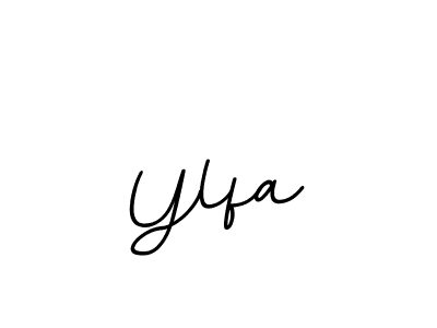 Design your own signature with our free online signature maker. With this signature software, you can create a handwritten (BallpointsItalic-DORy9) signature for name Ylfa. Ylfa signature style 11 images and pictures png