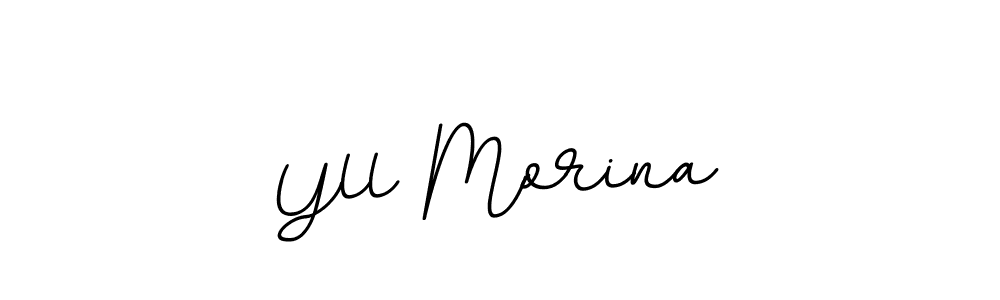 Design your own signature with our free online signature maker. With this signature software, you can create a handwritten (BallpointsItalic-DORy9) signature for name Yll Morina. Yll Morina signature style 11 images and pictures png