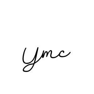 How to make Ymc name signature. Use BallpointsItalic-DORy9 style for creating short signs online. This is the latest handwritten sign. Ymc signature style 11 images and pictures png