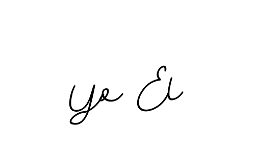 Make a beautiful signature design for name Yo El. With this signature (BallpointsItalic-DORy9) style, you can create a handwritten signature for free. Yo El signature style 11 images and pictures png