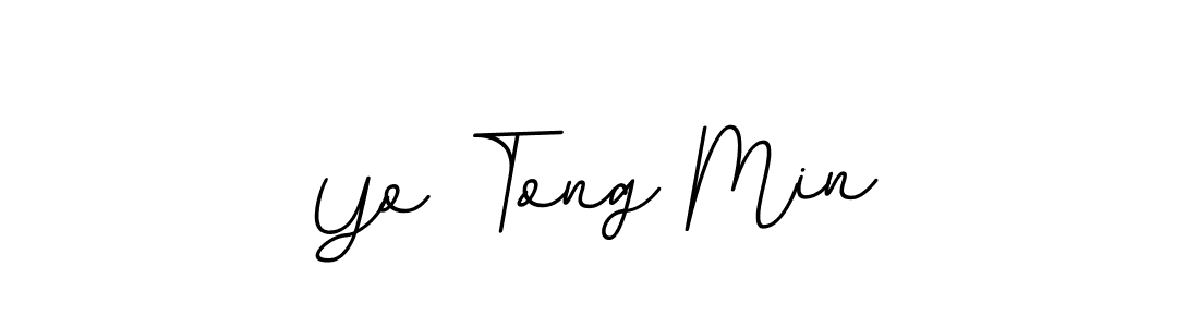 This is the best signature style for the Yo Tong Min name. Also you like these signature font (BallpointsItalic-DORy9). Mix name signature. Yo Tong Min signature style 11 images and pictures png