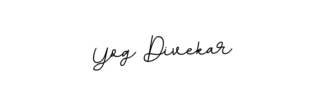 Use a signature maker to create a handwritten signature online. With this signature software, you can design (BallpointsItalic-DORy9) your own signature for name Yog Divekar. Yog Divekar signature style 11 images and pictures png
