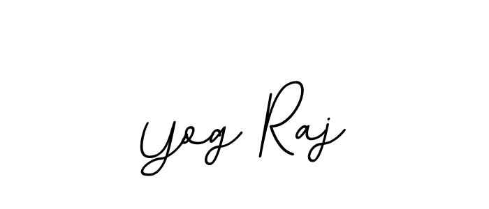 Make a beautiful signature design for name Yog Raj. With this signature (BallpointsItalic-DORy9) style, you can create a handwritten signature for free. Yog Raj signature style 11 images and pictures png