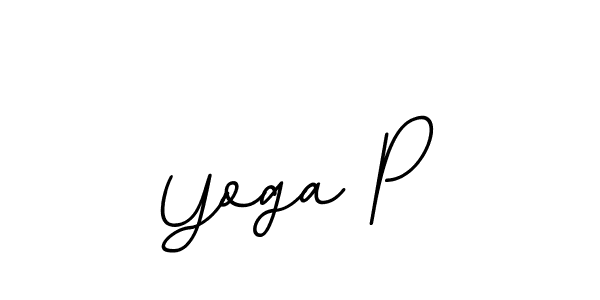 The best way (BallpointsItalic-DORy9) to make a short signature is to pick only two or three words in your name. The name Yoga P include a total of six letters. For converting this name. Yoga P signature style 11 images and pictures png