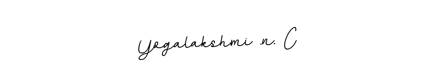 Create a beautiful signature design for name Yogalakshmi .n. C. With this signature (BallpointsItalic-DORy9) fonts, you can make a handwritten signature for free. Yogalakshmi .n. C signature style 11 images and pictures png