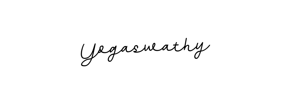 It looks lik you need a new signature style for name Yogaswathy. Design unique handwritten (BallpointsItalic-DORy9) signature with our free signature maker in just a few clicks. Yogaswathy signature style 11 images and pictures png