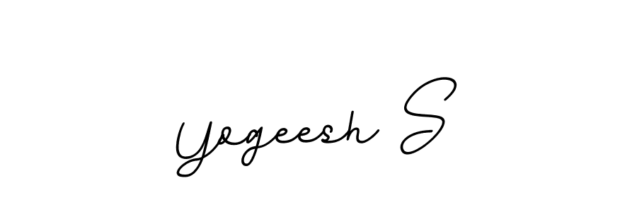 The best way (BallpointsItalic-DORy9) to make a short signature is to pick only two or three words in your name. The name Yogeesh S include a total of six letters. For converting this name. Yogeesh S signature style 11 images and pictures png