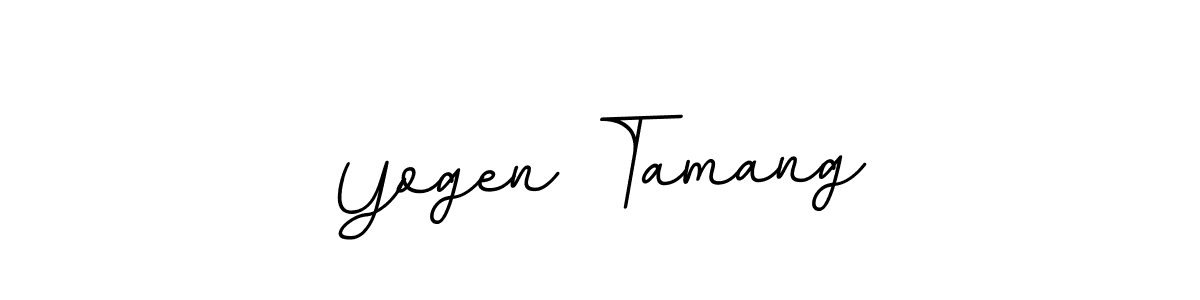 if you are searching for the best signature style for your name Yogen Tamang. so please give up your signature search. here we have designed multiple signature styles  using BallpointsItalic-DORy9. Yogen Tamang signature style 11 images and pictures png