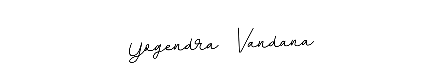 Design your own signature with our free online signature maker. With this signature software, you can create a handwritten (BallpointsItalic-DORy9) signature for name Yogendra  Vandana. Yogendra  Vandana signature style 11 images and pictures png