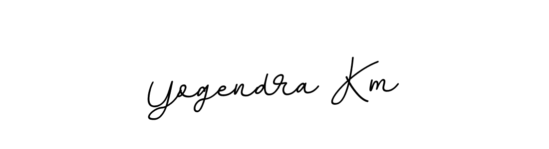 Yogendra Km stylish signature style. Best Handwritten Sign (BallpointsItalic-DORy9) for my name. Handwritten Signature Collection Ideas for my name Yogendra Km. Yogendra Km signature style 11 images and pictures png