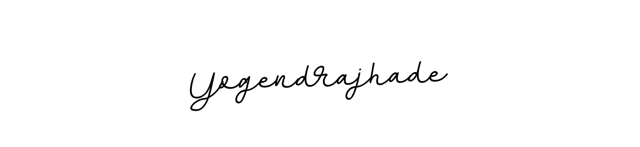 Make a beautiful signature design for name Yogendrajhade. With this signature (BallpointsItalic-DORy9) style, you can create a handwritten signature for free. Yogendrajhade signature style 11 images and pictures png