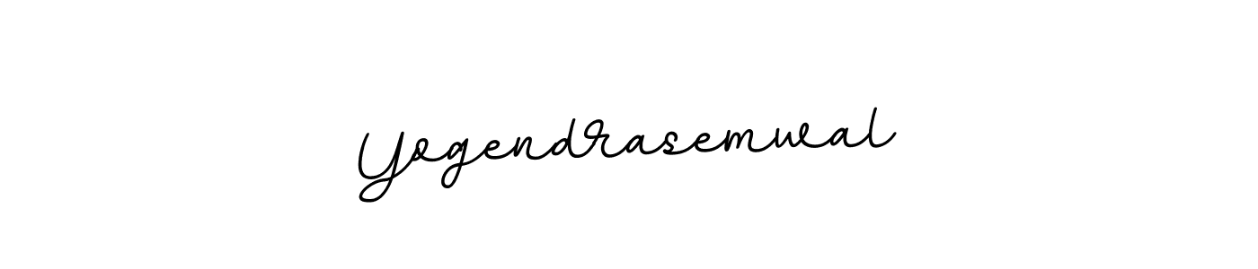 Yogendrasemwal stylish signature style. Best Handwritten Sign (BallpointsItalic-DORy9) for my name. Handwritten Signature Collection Ideas for my name Yogendrasemwal. Yogendrasemwal signature style 11 images and pictures png
