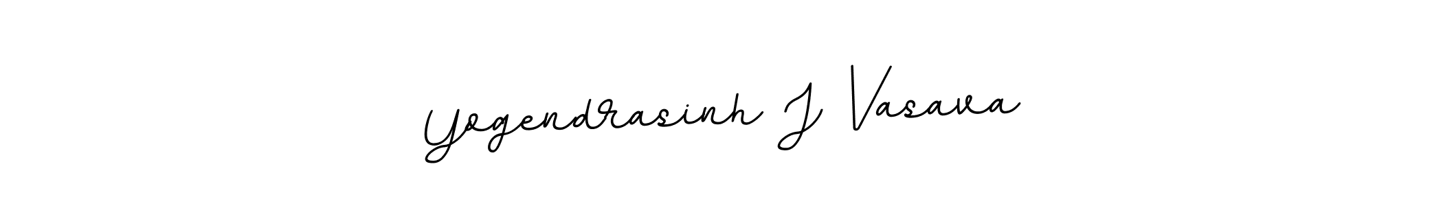 Make a beautiful signature design for name Yogendrasinh J Vasava. With this signature (BallpointsItalic-DORy9) style, you can create a handwritten signature for free. Yogendrasinh J Vasava signature style 11 images and pictures png