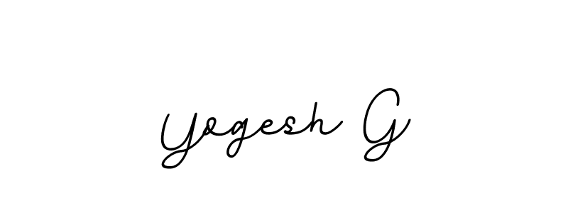 Use a signature maker to create a handwritten signature online. With this signature software, you can design (BallpointsItalic-DORy9) your own signature for name Yogesh G. Yogesh G signature style 11 images and pictures png